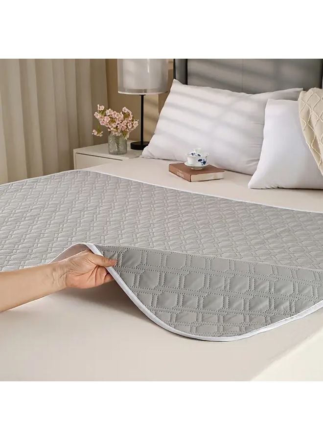 Red White Grid Washable Reusable Anti Leakage Diaper Pad 35x45cm - Image 4